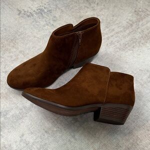 Soda Chocolate Ankle Booties